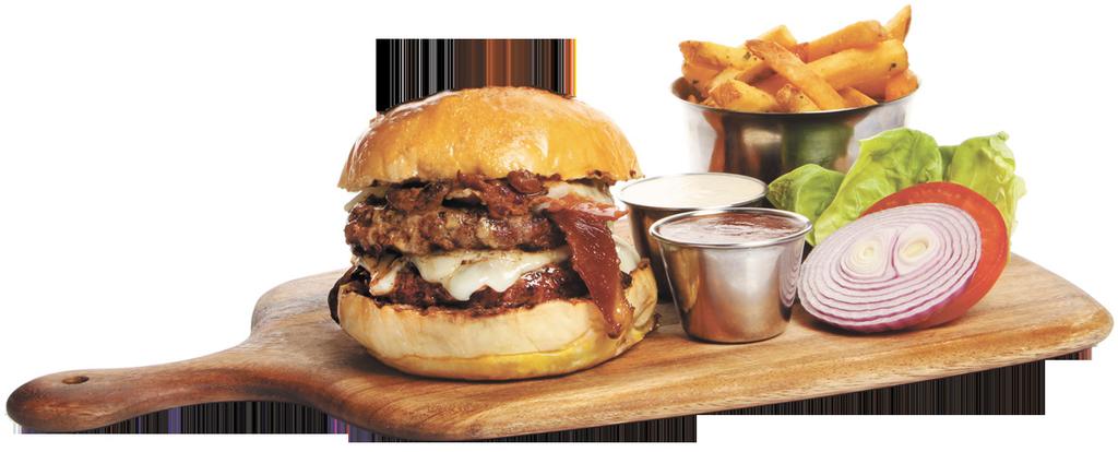 RIVERSIDE POINT INDOOR STADIUM ORCHARD PARADE HOTEL SENTOSA BOARDWALK burgers & sandwiches Our burgers are handformed with chilled New Zealand Black Angus, at a hefty 220 grams each, then flame
