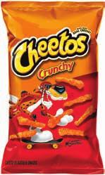 / / /. to 9 oz. Cheetos Cheese Snacks. to 9. oz. Fritos Snacks to.