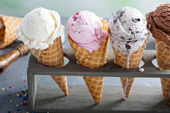 Ice Cream Cones Rich n Creamy Ice Cream Hand-Dipped Into a Cone $319.