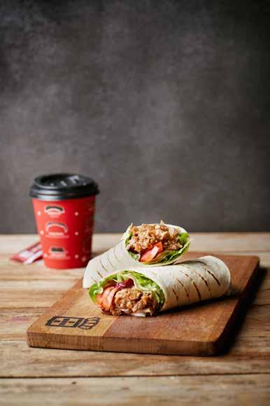 LUNCH Sandwiches Wraps Pulled Pork served with coleslaw R70 R75 Pulled Beef served with coleslaw R80 Rump steak with tomato relish (Only available with a wrap) Grilled Rump steak-sliced & tomato