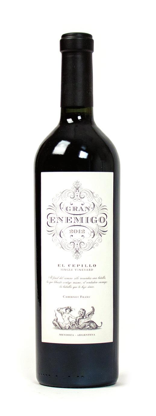 Only 165 Cases of this Single Vineyard Wine Produced 2012 El Enemigo Gran Enemigo El Cepillo Single Vinyeard $79.95 bottle $959.