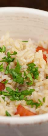 Brown Rice, Tomatoes and Basil (Serves 2) 1 cup brown rice 2 tsp sea salt 1 4 cup coconut vinegar 2 tsp honey 1 T coconut oil pepper to taste 1 lb.