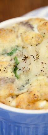 Baked Omelet (Serves 4-6) 3 sweet potatoes, skinned and cubed (small cubes) 1 pound shredded raw cheese 1 cup cooked turkey, cubed or shredded 8 eggs 2 cups almond milk salt and pepper to taste 1 4