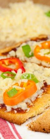 Coconut Crust Pizza (Serves 4) 1 4 cup + 2 tablespoons coconut flour 1 4 cup coconut oil 3 eggs 1 tsp honey 1 tsp baking powder 1 4 tsp sea salt Preheat oven to 350 degrees F.