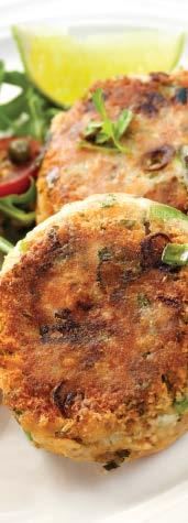 Salmon Patties 2 cans wild-caught Alaskan salmon 4 eggs 2 T olive oil 1 2 onion, chopped 1 2 box Mary s Gone Crackers, crumbled Combine all ingredients in a large