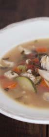 Chicken Veggie Soup (Serves 2-4) 32 oz. homemade bone broth 5 cups chopped veggies (mushroom, celery, broccoli, carrot, onion) 6 oz.