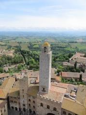 medieval town of San Gimignano, famous for its