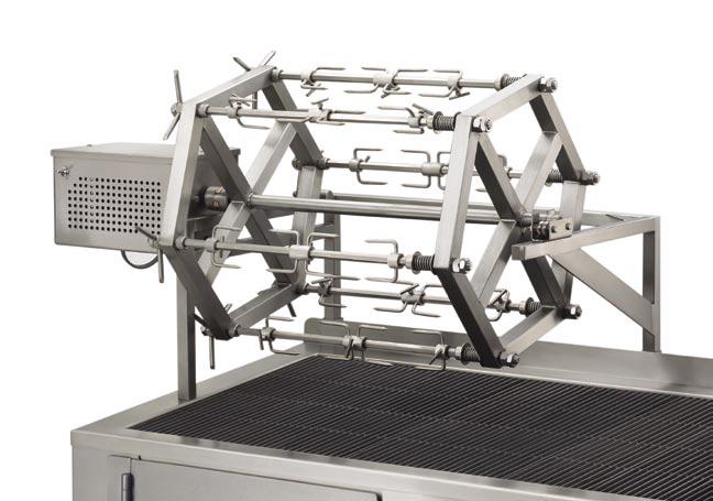 Aztec Rotisseries Can Turn Profits for Your Restaurant We offer three different models of motor-driven rotisserie units as valuable accessories for your Aztec Grill.