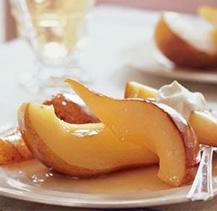 Maple Roasted Pears 3 large pears, cored, peeled, and quartered 1/4 cup maple syrup 1/2 tsp ground cinnamon 1/4 tsp grated