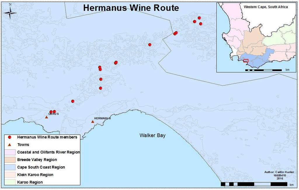148 vineyards in the Hemel-en-Aarde appellation are planted on northeast-, north- and northwest-facing slopes of Bokkeveld shale-derived soil on the southern side of the Onrust River.
