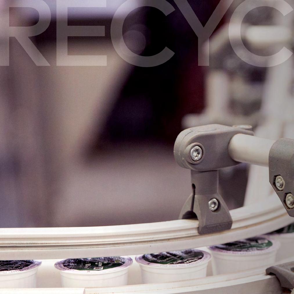 Recyclable K-Cup pods are rolling off our production lines, with