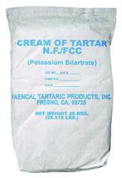 ATP: FINING & STABILIZING CREAM OF TARTAR - seeding agent for tartrates White crystals or powder derived from wine lees.