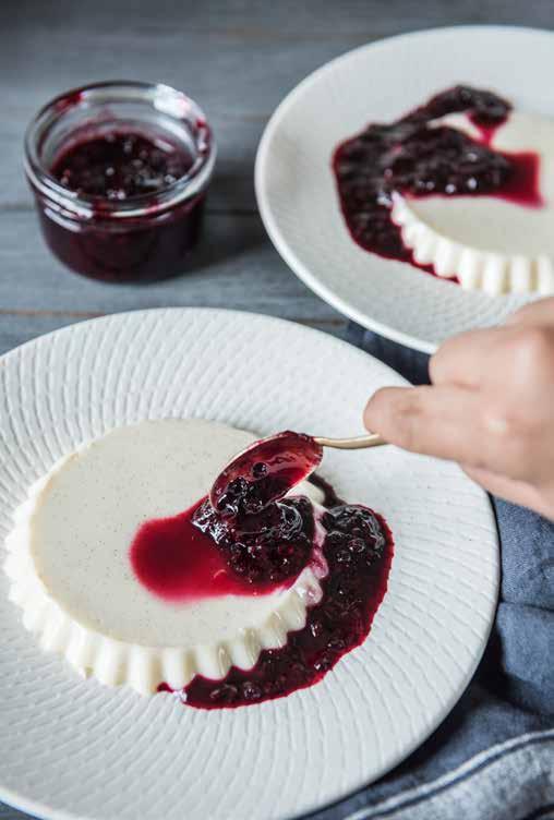 Serve with a sweet Blackberry Compote for a splash of colour! Vanilla Bean Panna Cotta THE BEAUTY OF THIS TRADITIONAL ITALIAN RECIPE IS IN ITS SIMPLICITY.