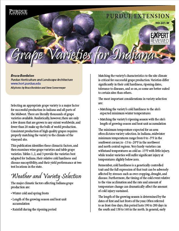 Publications Grape Varieties for