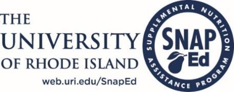 University of Rhode Island SNAP-Ed Nutrition Education Program Fresh Fruit and Vegetable Nutrition Curriculum Introduction University of Rhode Island SNAP-Ed staff offers and supports a variety of