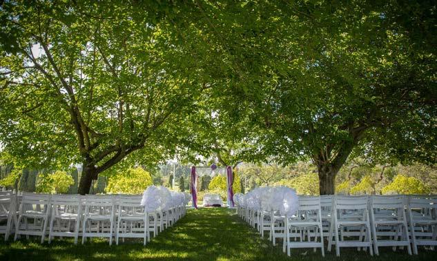 10 WEDDING CEREMONIES Sunday - Friday Ceremonies Save 30% Off Rental Pricing Ceremony Packages White Folded Garden Chairs House Sound System Wired Microphone & Stand Rehearsal Space Waiting Room