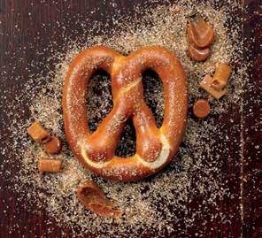 Filled or topped with sweet and savory flavors Available in a variety of sizes Hand-twisted and pre-baked Ideal for any grab-n-go location The stuffed and top pretzels should be