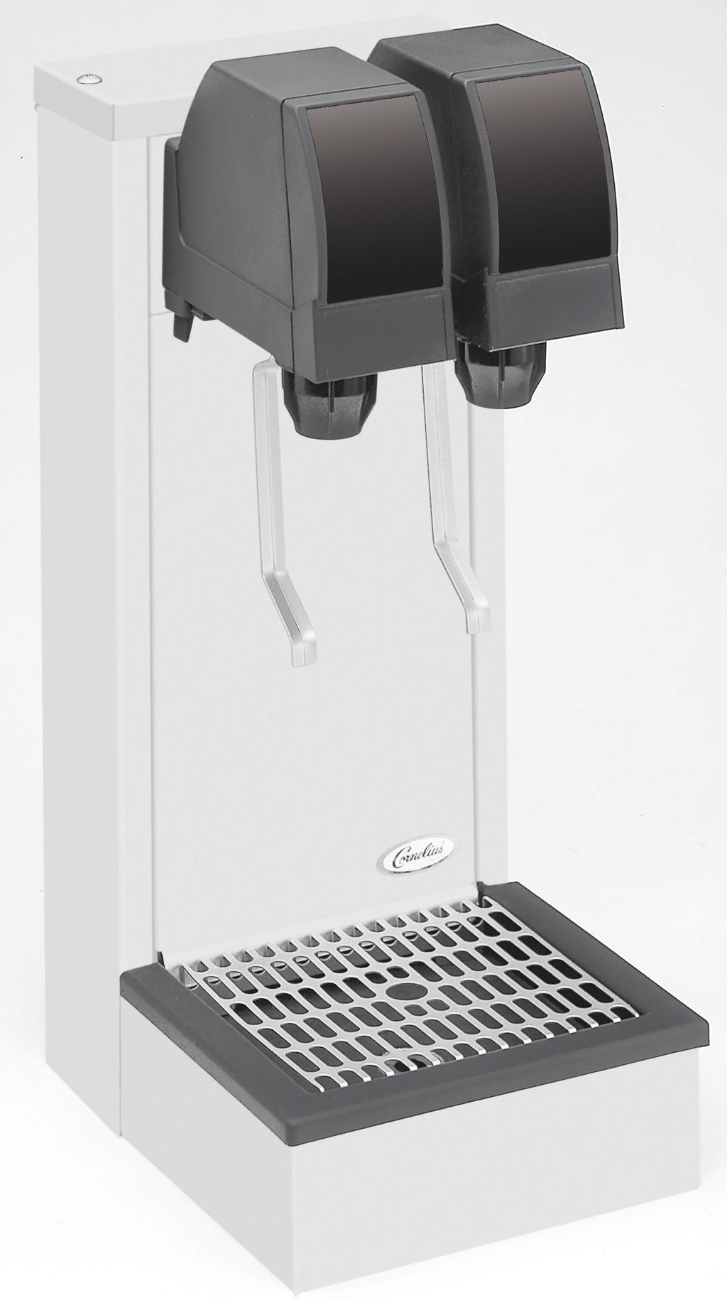 TEA TOWER POST-MIX BEVERAGE DISPENSER FEATURES Variety - One or two flavor capability, UFB-1 TM valves Easy access - Inlet line access from back or bottom of tower Options - Drip tray can be