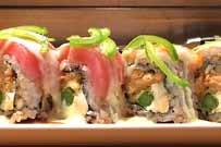 95 Spicy tuna roll with yellow tail, jalapeno & special cilantro ponzu sauce on top. 57.
