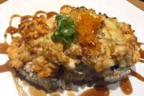 Philadelphia Experiment $12.50 Deep fried philadelphia roll with spicy tuna on top and special sauce. 85. Popcorn Shrimp $12.