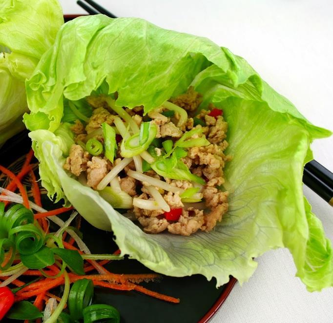 Lettuce Parcels (San Choy Bau) You can avoid cooking rice if a fast snack is all you need. Suitable for a party or a quick family treat.