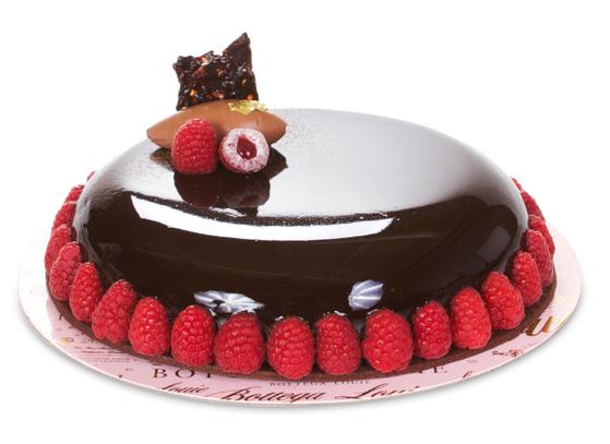mousse, lychee & rose gelée, raspberry crème & speculoos crust 6 square $ 25 16 LAYER CHOCOLATE CAKE