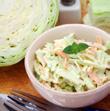 clear vinegar slaw Makes 8 servings ½ cup cider vinegar ½ cup sugar ½ cup water 1 teaspoon salt 16 ounces (about 8 cups) grated or finely shredded cabbage or packaged slaw mix Combine vinegar, sugar,