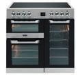 With a 5 burner gas hob this cooker comes with both fan and conventional ovens plus a third oven with slow cook setting, and separate grill cavity perfect for any dinner party challenge.
