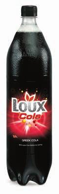 lou cola LOUX Cola is the first cola based drink made in Greece, with continuous increase in market share due to deliberate turn of consumers towards quality Greek products.