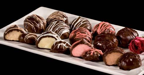 perfect treat. 12 per box. Assortment consists of 3 each: Plain, Chocolate, Cappuccino, and Strawberry.