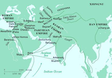 Expanding Networks: Routes The silk road, Persian royal road, Roman roads, and shipping routes combined to form