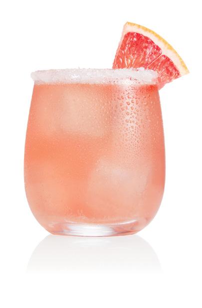 29 GRAPEFRUIT SALTY DOG 2 parts Three Olives Pink Grapefruit 1 part red grapefruit juice Sea salt for rim Wet the rim of