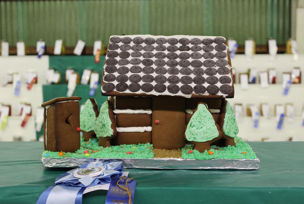 Gingerbread House Contest 1. Open to all youths, ages 8 through 17 years of age. 2. All exhibitors must secure an exhibitor number for a fee of $2.00.