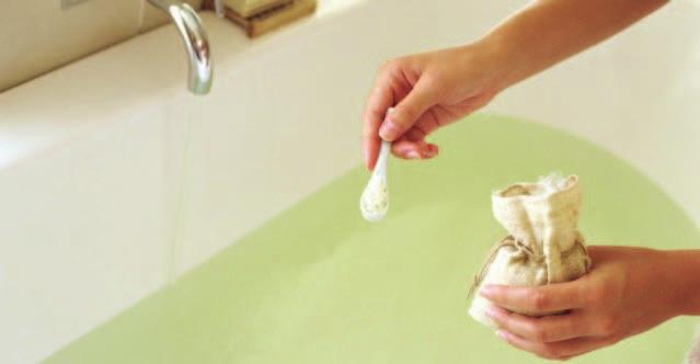 Epsom salt in a warm bathtub and soak for 15-20 minutes.