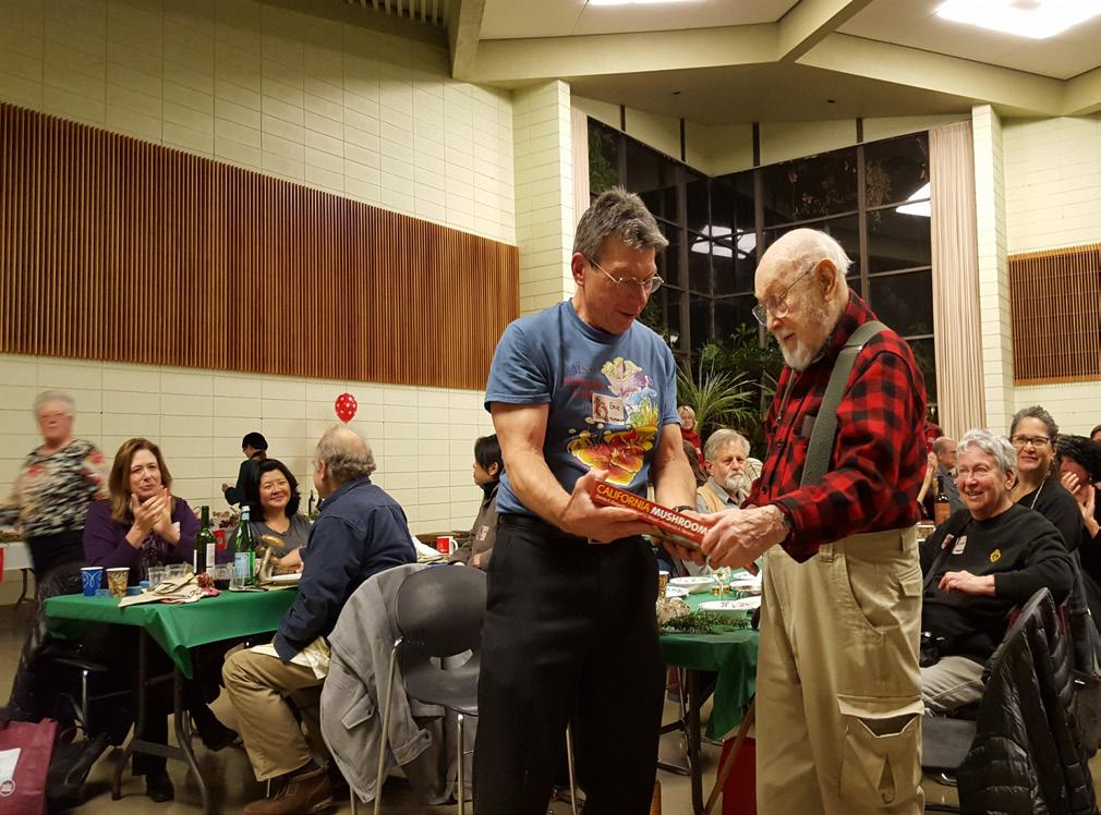 Mycena News, January 2016 Holiday Dinner Report by Eric Multhaup Page 6 The 2015 Holiday Dinner was attended by 105 amiable and jovial MSSF members and guests.