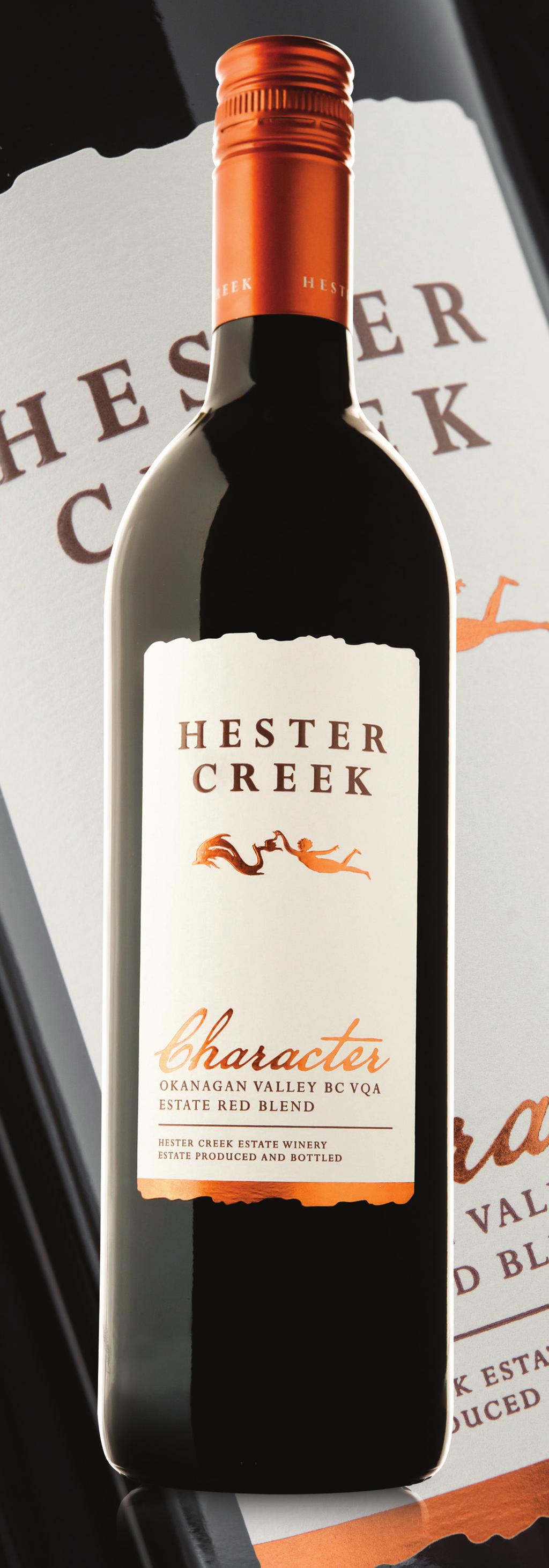Hester Creek Estate Winery PO Box 1605, Oliver, British Columbia 1.866.498.4435 info@hestercreek.com www.hestercreek.com Character Red Price: $19.