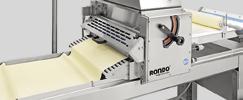 With a special folding station, you can easily and quickly Perfectly rolled dough