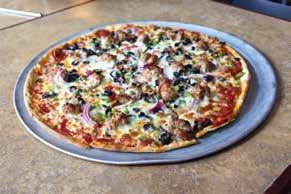 99 The hula - Traditional crust only Ranch base topped with chicken, fresh spinach, purple onions, mushrooms, & mozzarella cheese.