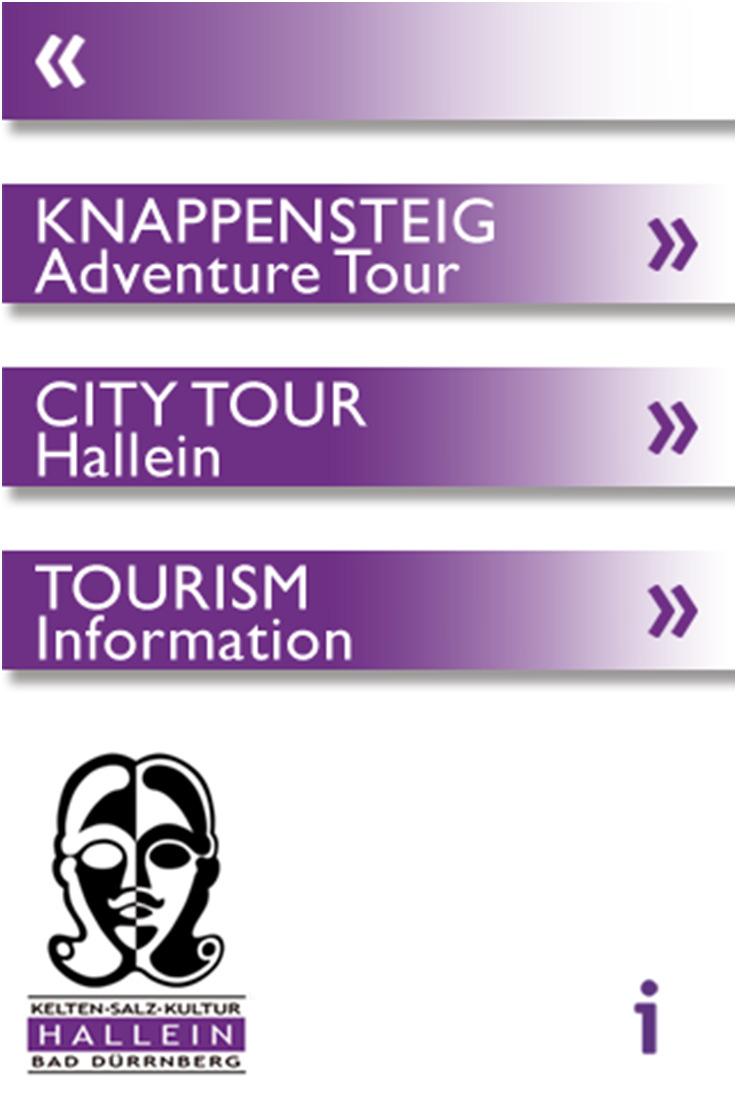 Two tours, tourism information Two virtual Hallein tours Knappensteig Adventure Tour City Tour Hallein Main themes:
