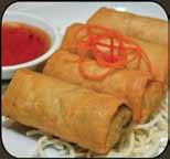 Served with sweet and sour sauce. Tofu Fresh Rolls (3 rolls) Served with peanut sauce. Chicken Fresh Rolls (3 rolls).