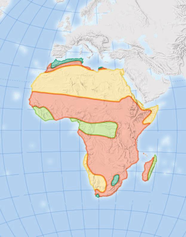 Climate Zones and Geography of Africa Black Sea Desert Mild zone Rain forest Savanna 30 N Strait of Gibraltar A tlas