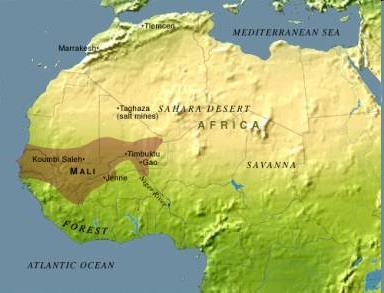 By 1235 the kingdom of Mali had emerged.