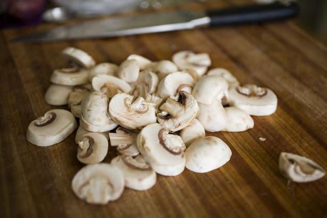 mushrooms 14 Asian Mushroom Sauté Serves 2 Approximately 15 minutes Serving suggestions: Easy side dish pairs well with pork chops, salmon or steaks! 2 tbsp. butter 1 8 oz.