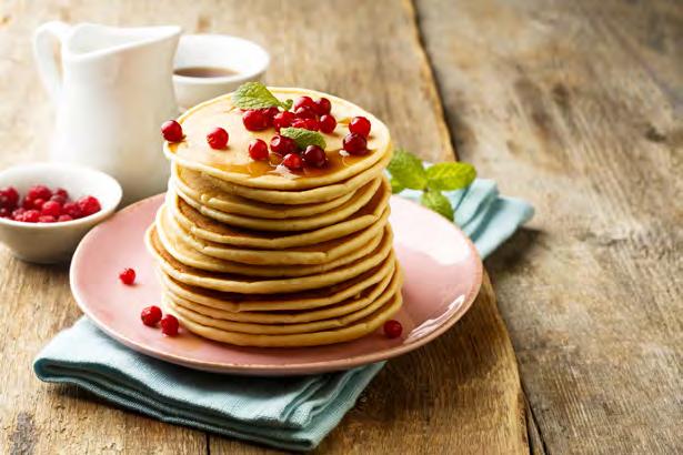 cranberries 33 Fresh Cranberry Pancakes Makes 4 pancakes Approximately 20 minutes ½ cup fresh cranberries ¼ cup all-purpose flour 3 tbsp. whole-wheat flour 1 tbsp. yellow cornmeal ½ tsp.