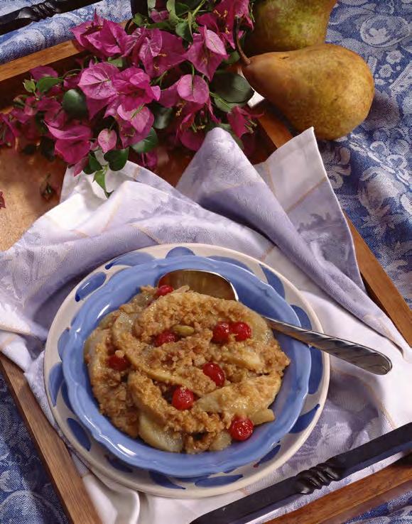 cranberries 34 Cranberry Apple Pie Crisp Serves 6 Approximately 50 minutes 5 cups thinly sliced, cored baking apples 1 cup whole fresh cranberries 2 tablespoons granulated sugar ½ tsp.