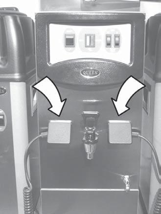 8. Installation and start SERVICE 8.3 Make sure the thermos pot and the filterholder are clean and in place. (figure 1) Connect the electric cord from the thermos pot to the outlet on the brewer unit.