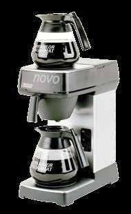 Total and day counters No need for connection to the drain VE1000 RVILOR - ESPRECIOUS 12 ESPRESSO MCHINE COFFEE MCHINE - POUR OVER (2 JUGS) Two self-regulating hot
