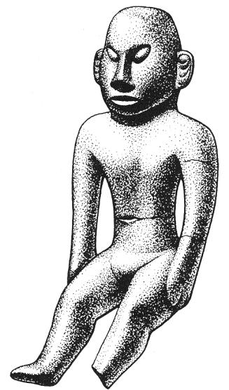 Such figurines are rare in southern Illinois, but they are found on archaeological sites associated with Hopewell cultures in southern