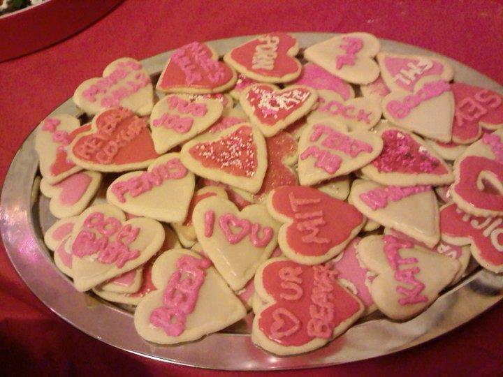 Conversation Heart Sugar Cookies Frost sugar cookies and