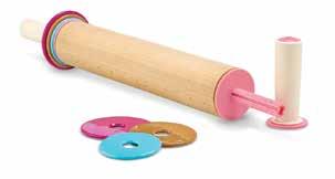 BAKING ROLLING PINS ADJUSTABLE ROLLING PIN 73809 9 pieces 12" x 2.